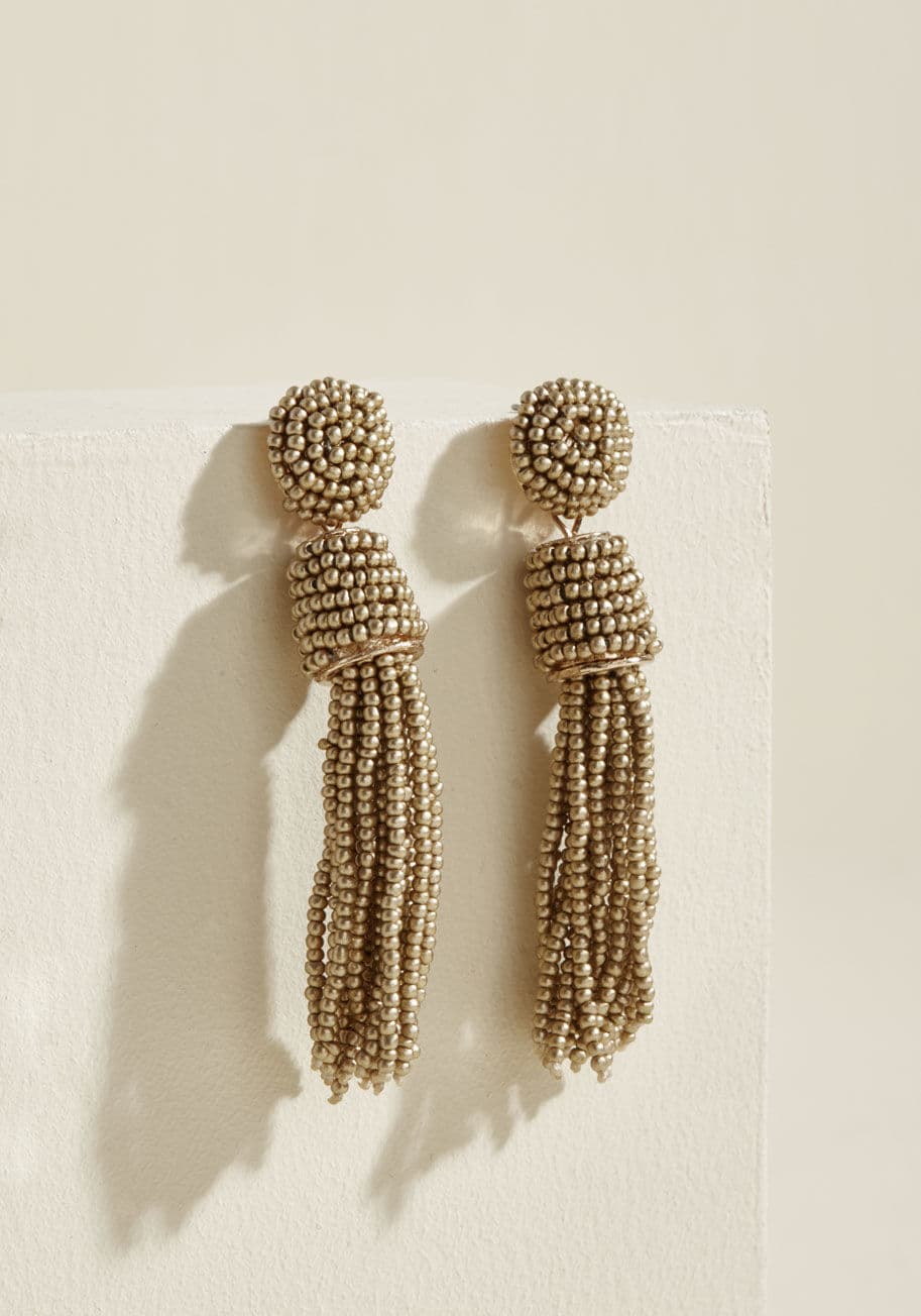 ModCloth - Classy Tassels Earrings