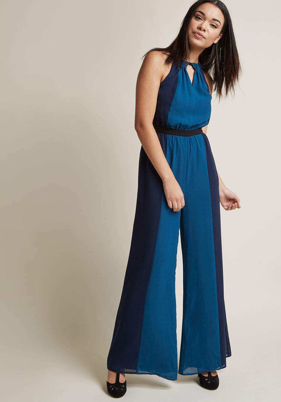 ModCloth - Colorblock Jumpsuit with Pockets