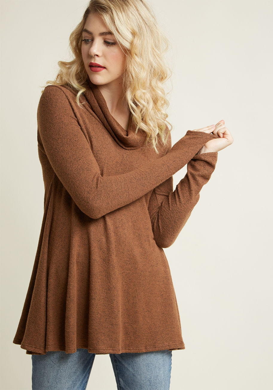 ModCloth - Cowl Neck Knit Top