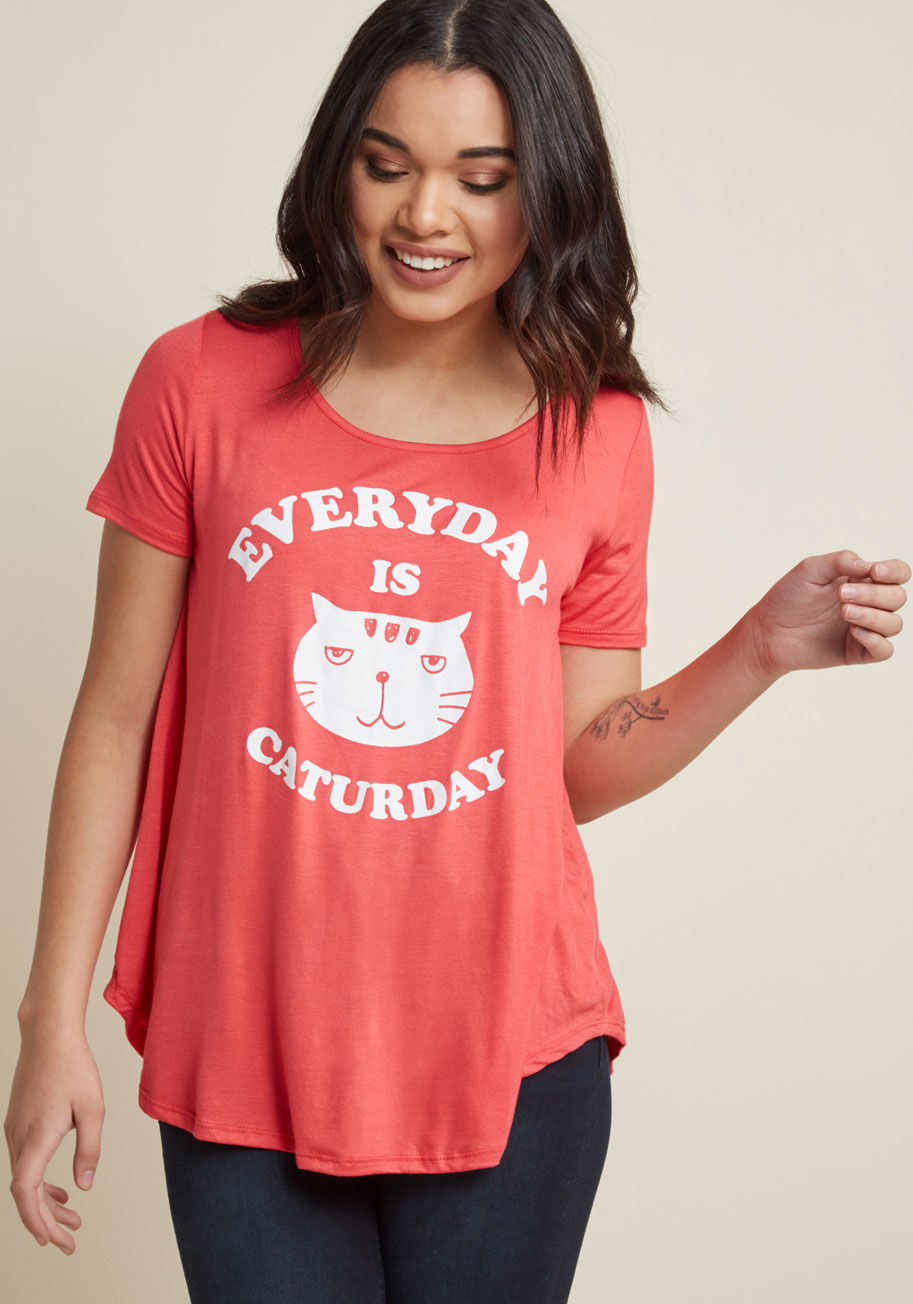 ModCloth - Everyday Is Caturday Graphic Tee