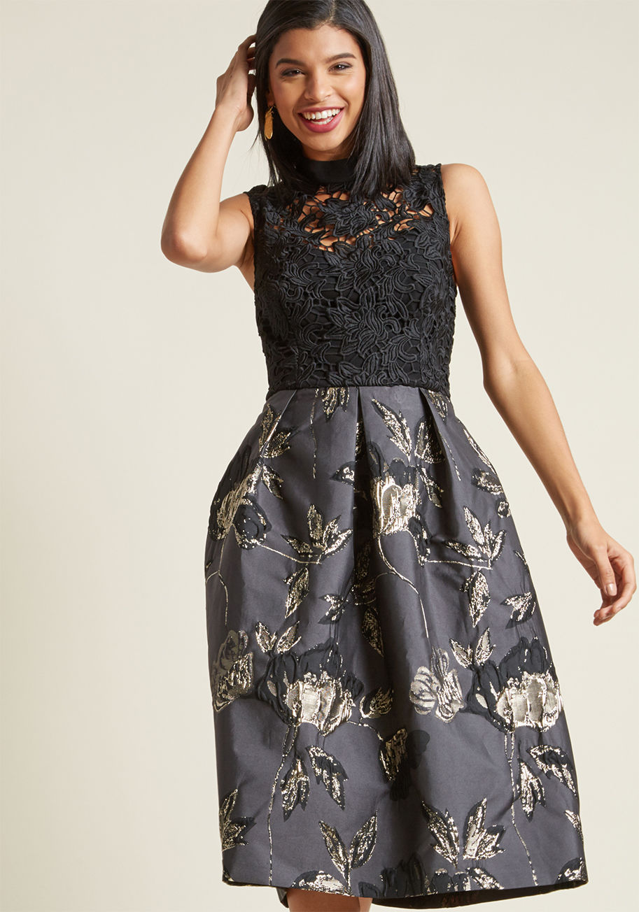 ModCloth - Fete Impressions Fit and Flare Dress