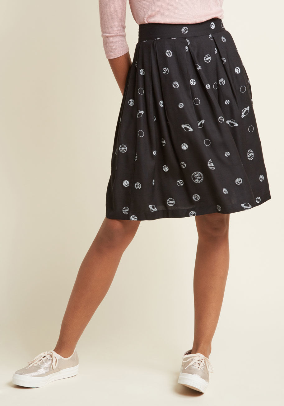 ModCloth - Finding Inner Pleats Midi Skirt