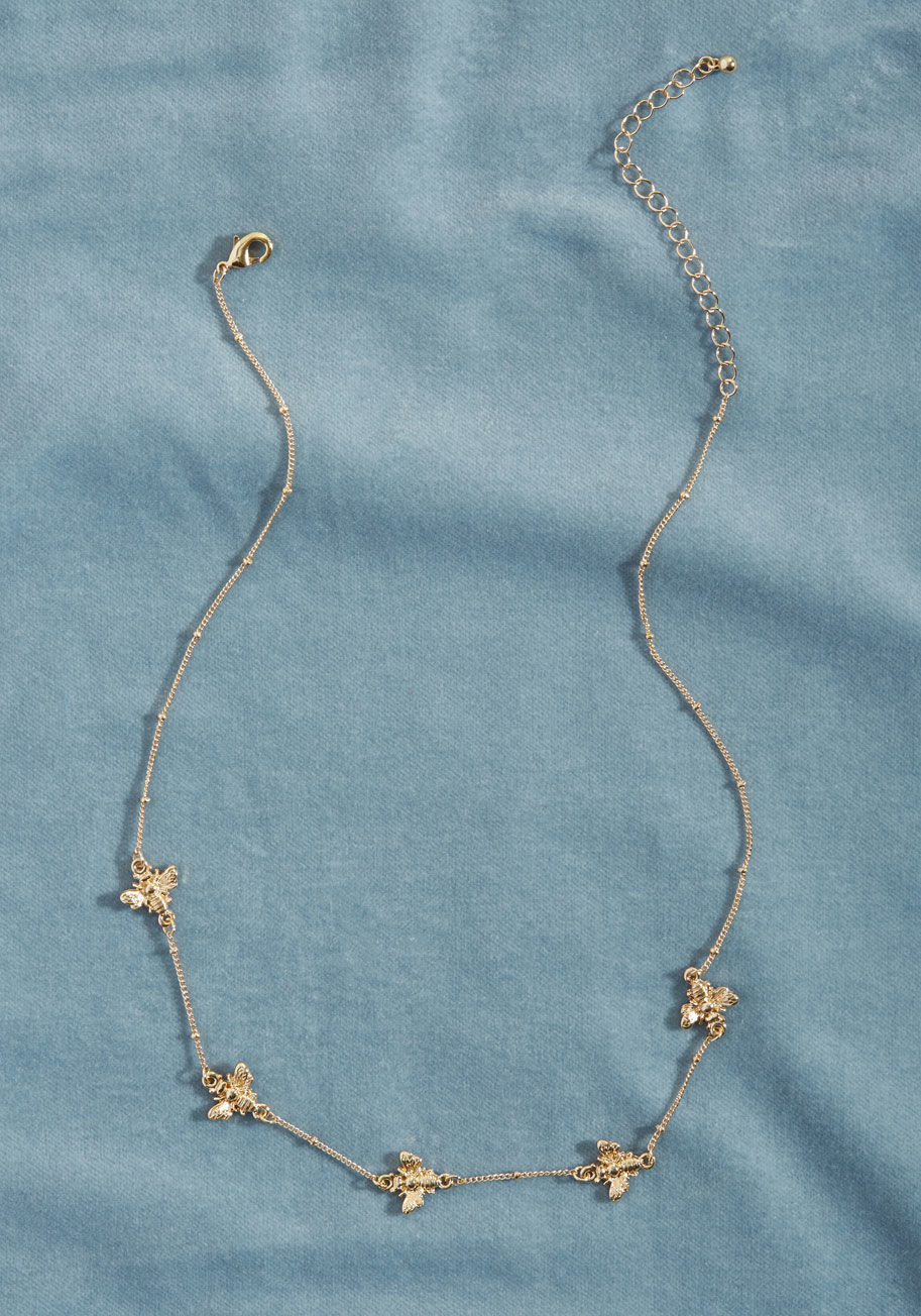 ModCloth - Golden Bee Necklace