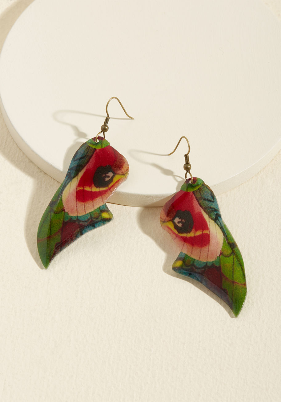 ModCloth - Got a Thing for Wings Earrings