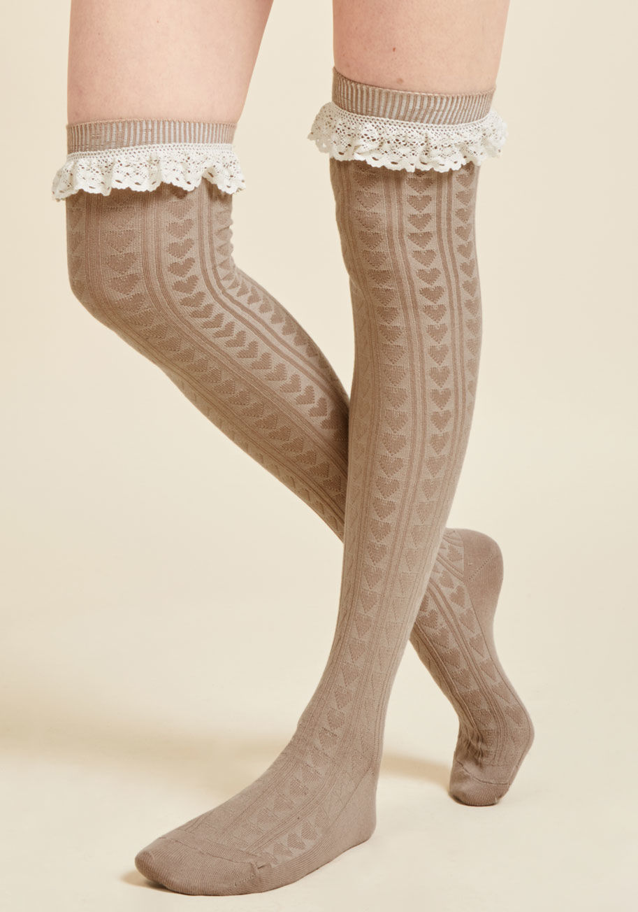 ModCloth - Haute at Heart Thigh Highs