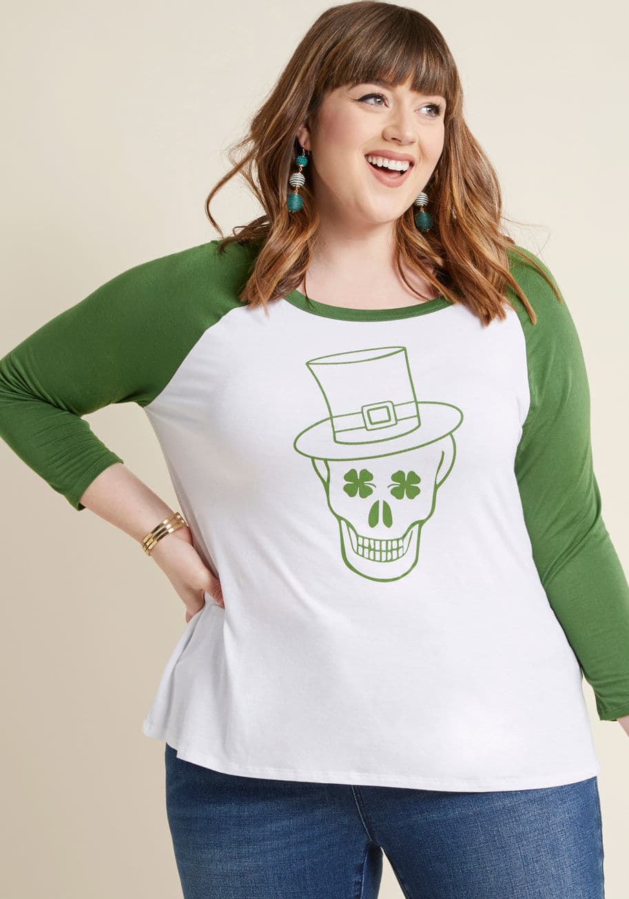 ModCloth - Here to Blarney Raglan Graphic Tee