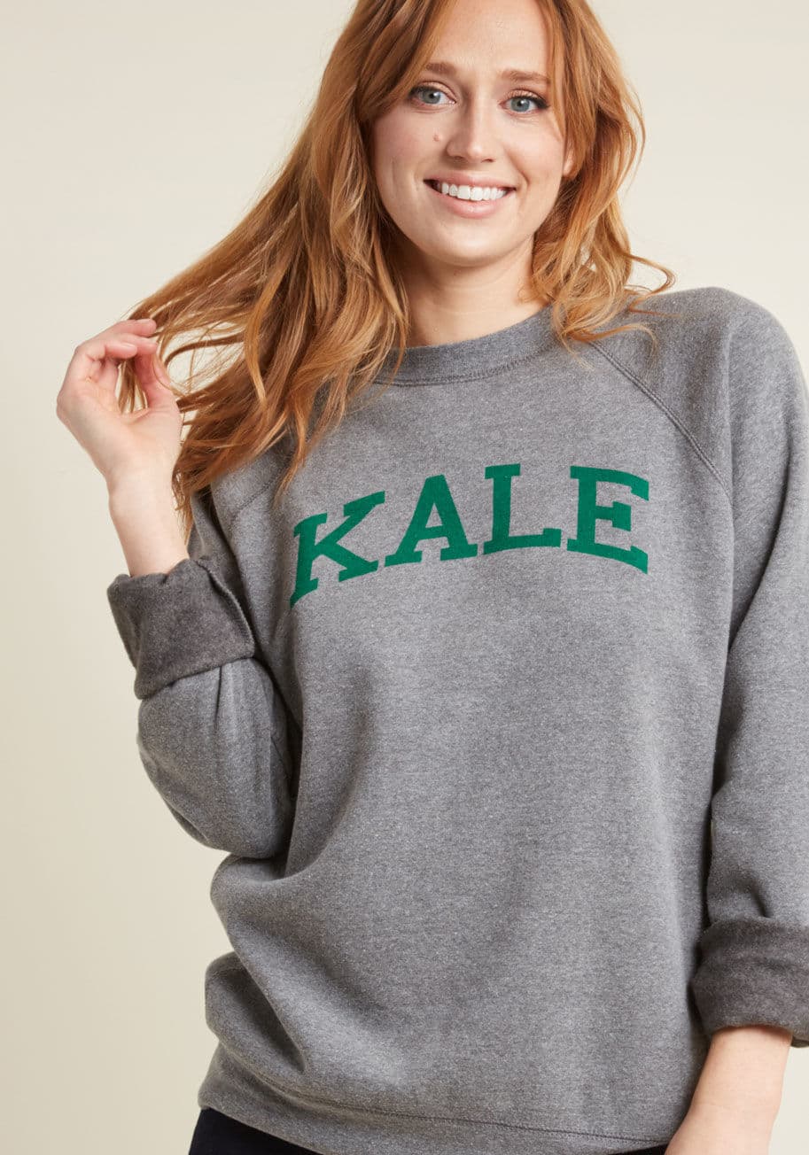 ModCloth - Ivy Leaf Education Graphic Sweatshirt