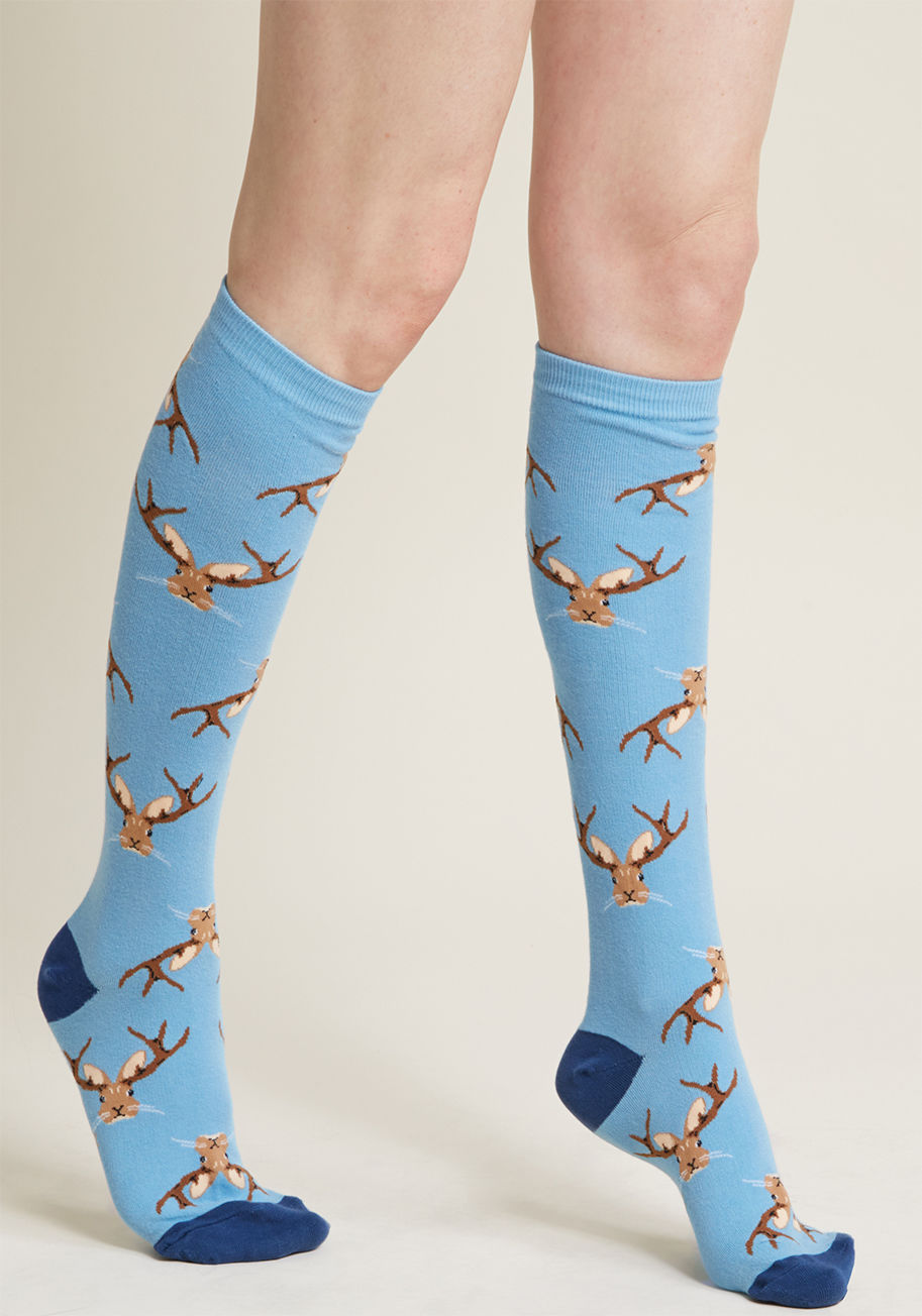 ModCloth - Jackalope, Be Nimble Knee Socks