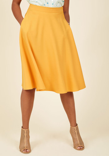 ModCloth - Just This Sway Midi Skirt