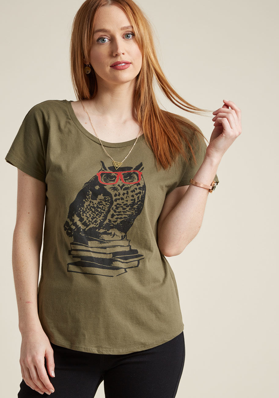 ModCloth - Know-It-Owl Graphic Tee