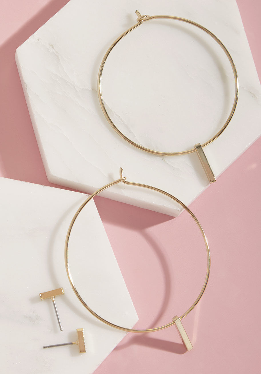 ModCloth - Must-Have Minimalism Earring Set