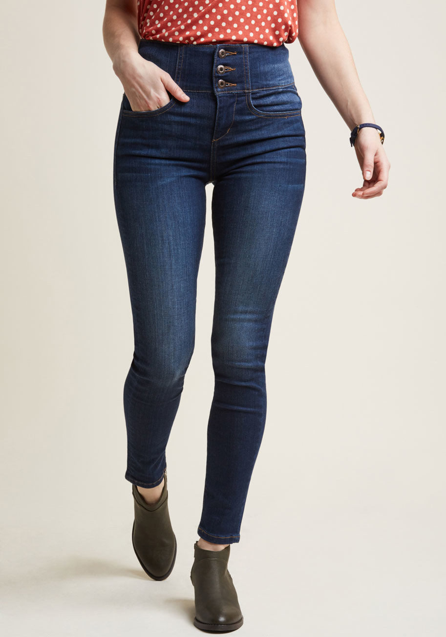 ModCloth - Outfitting Ease High Waist Skinny Jeans