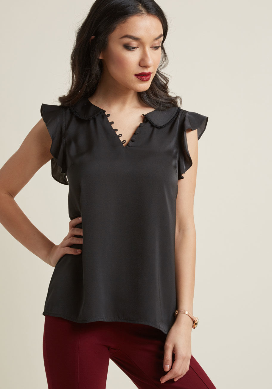 ModCloth - Performance Posh Collared Blouse