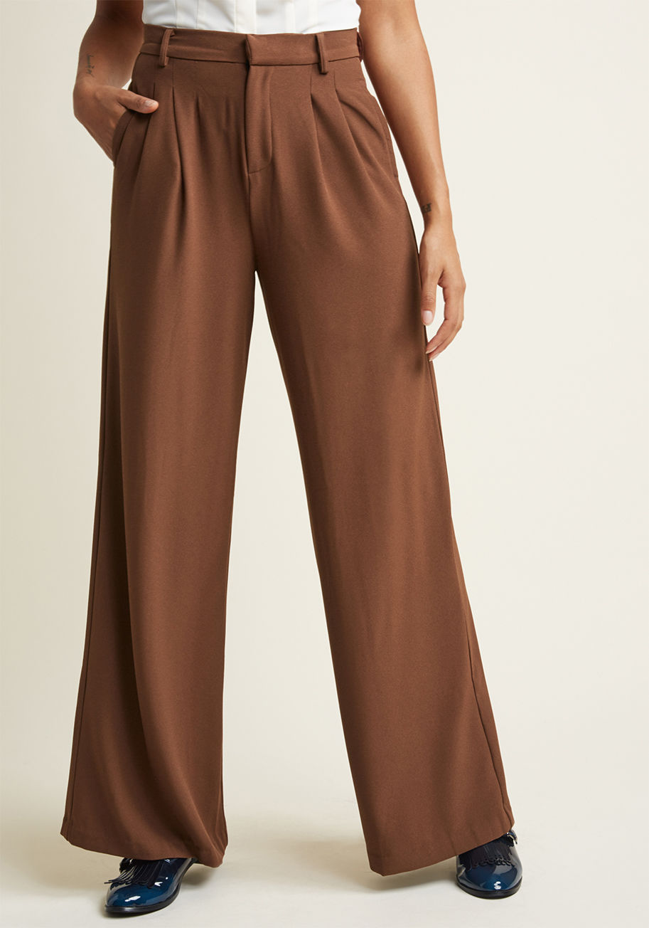 ModCloth - Pleated Wide-Leg Trousers