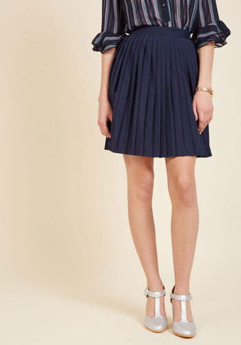 ModCloth - Pleats as Punch A-Line Skirt