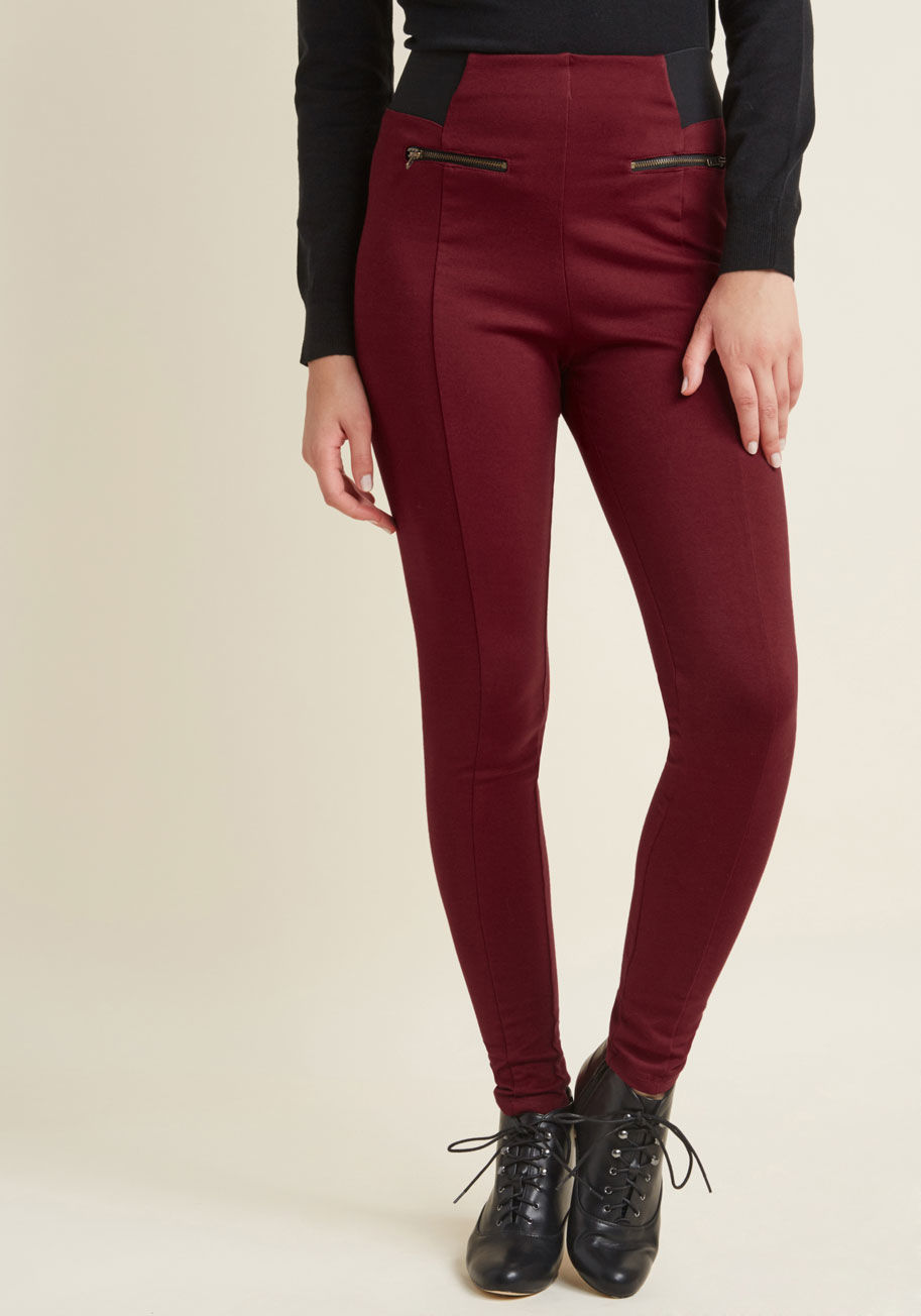 ModCloth - Ponte Leggings with Zippers