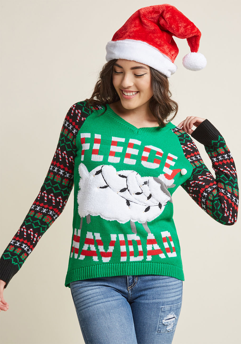 ModCloth - Season's Pleasings Knit Sweater and Hat Set