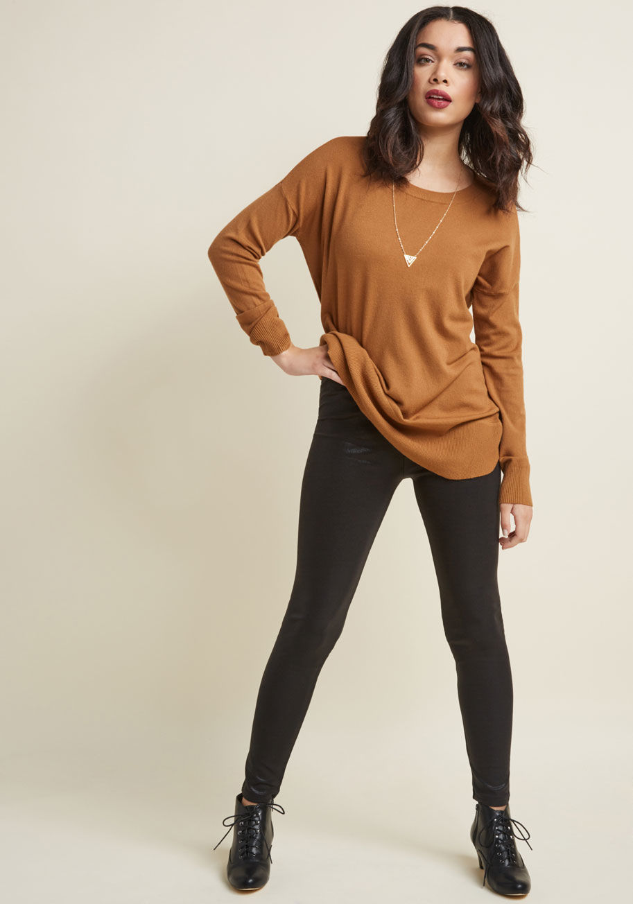 ModCloth - Sheen All That Fleece-Lined Leggings