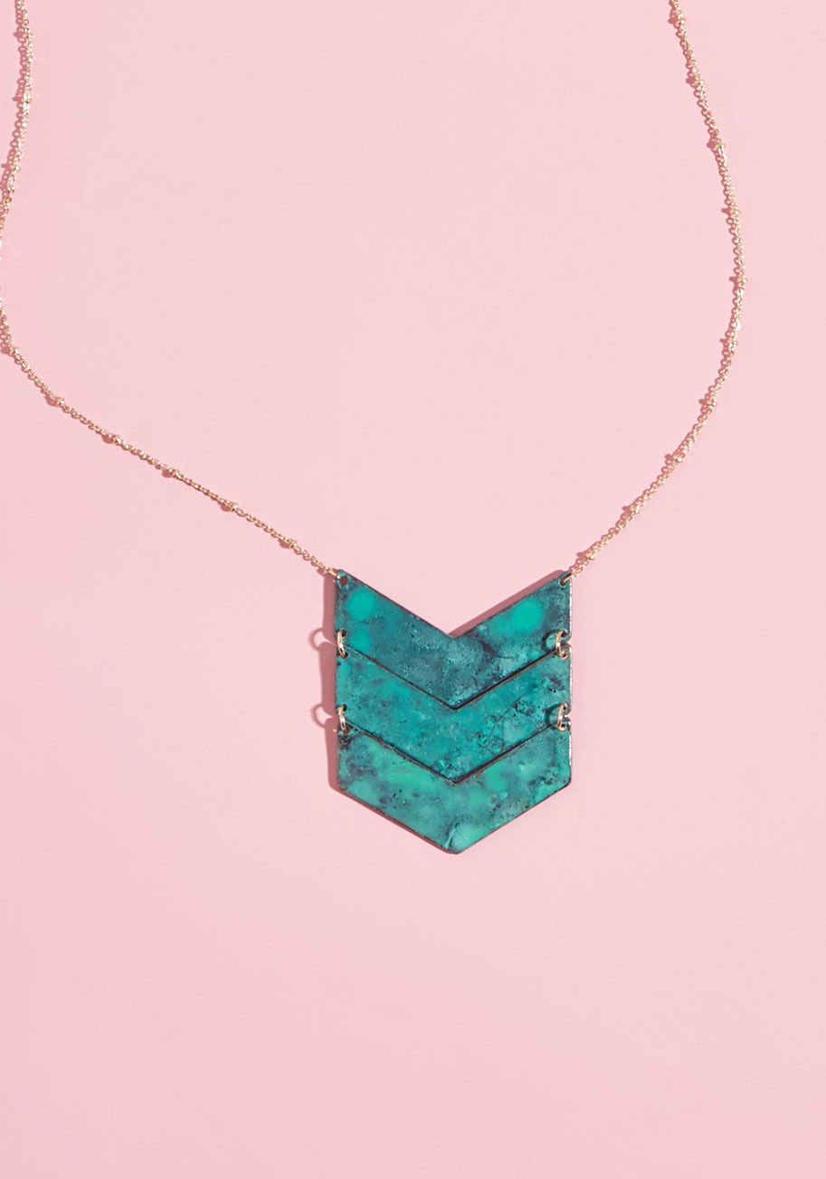 ModCloth - Sleek Chevron Pendant Necklace