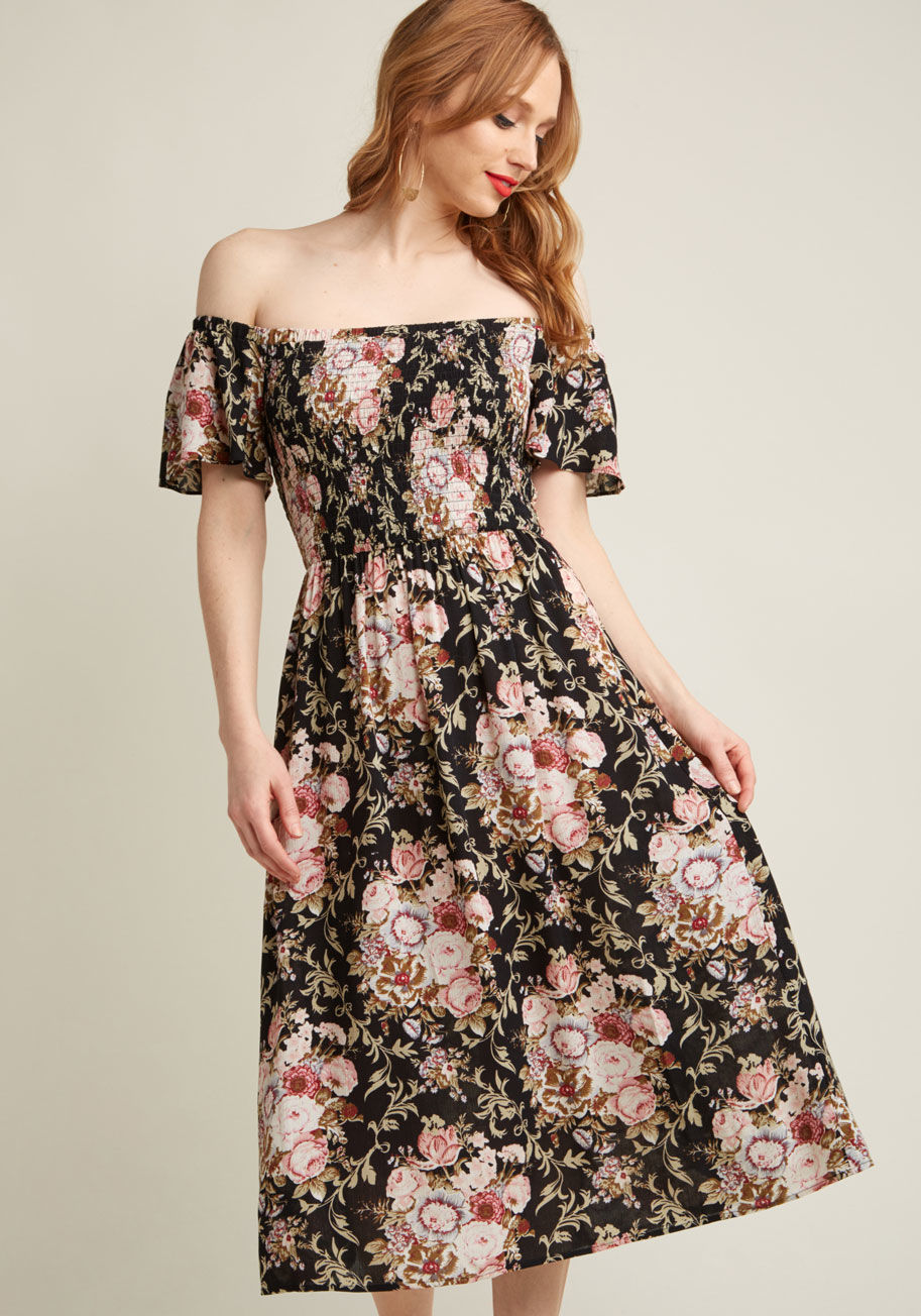 ModCloth - Smock Talk Floral Dress