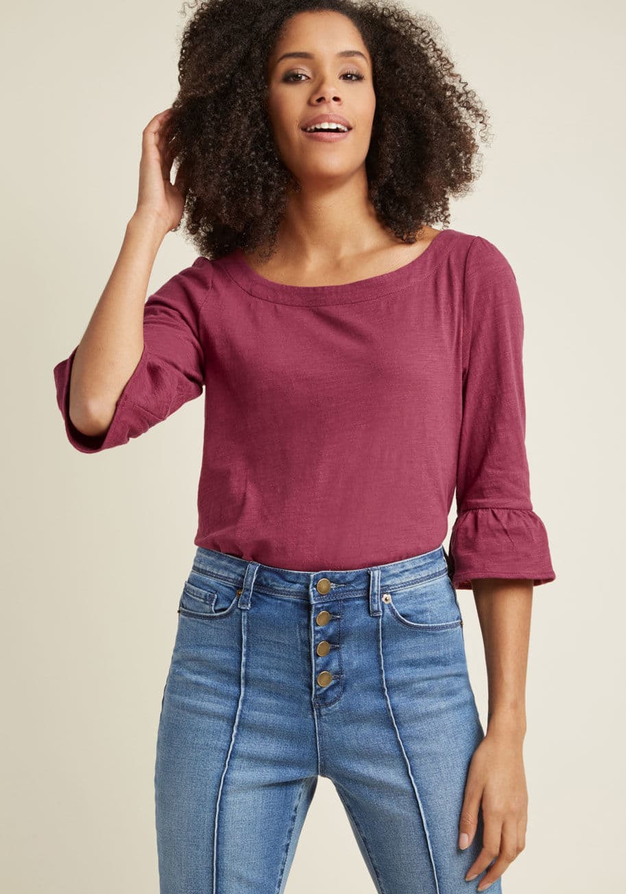 ModCloth - Spiffed-Up Saturday Cotton Top