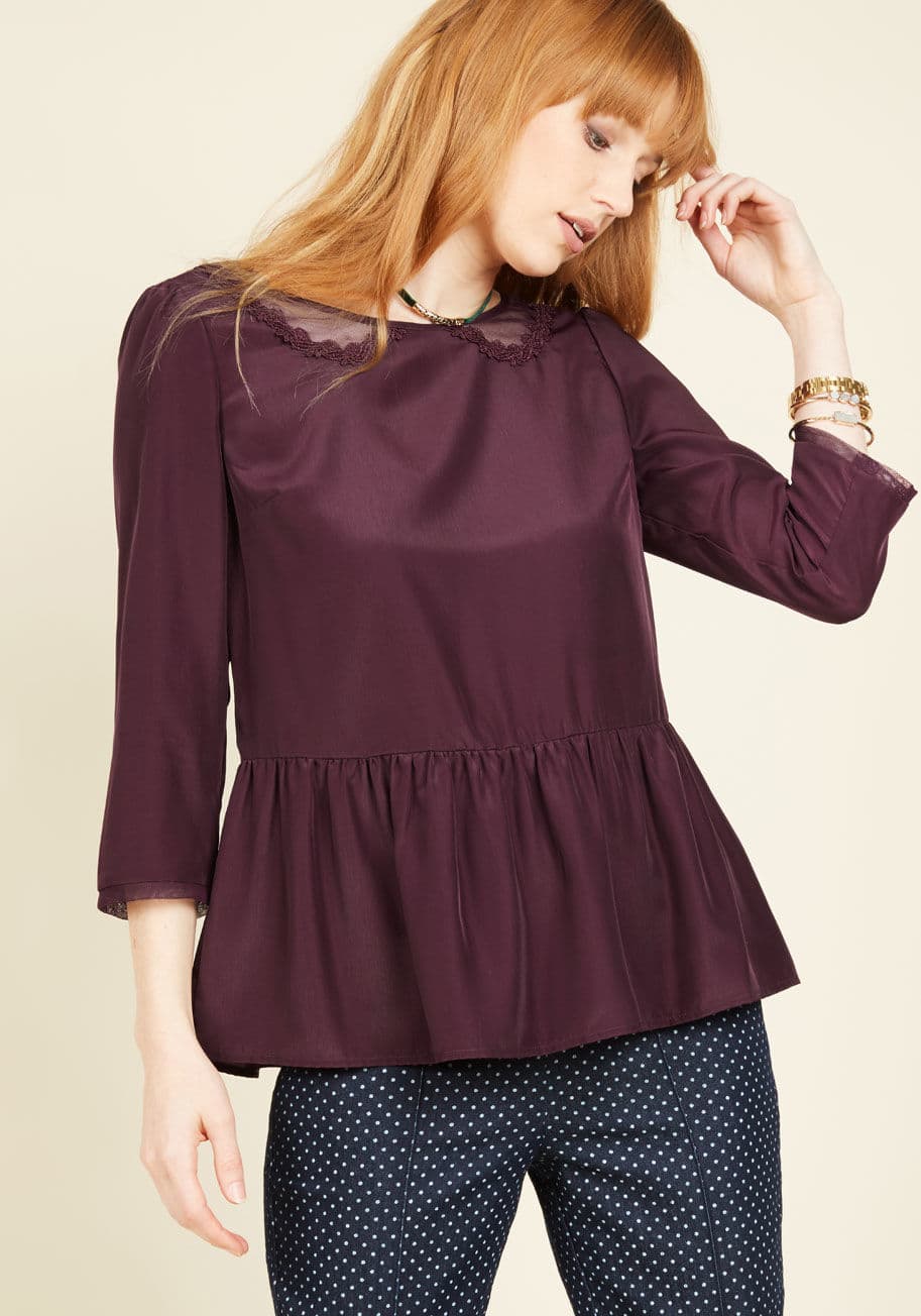 ModCloth - Sprightly Attire Ruffled Top