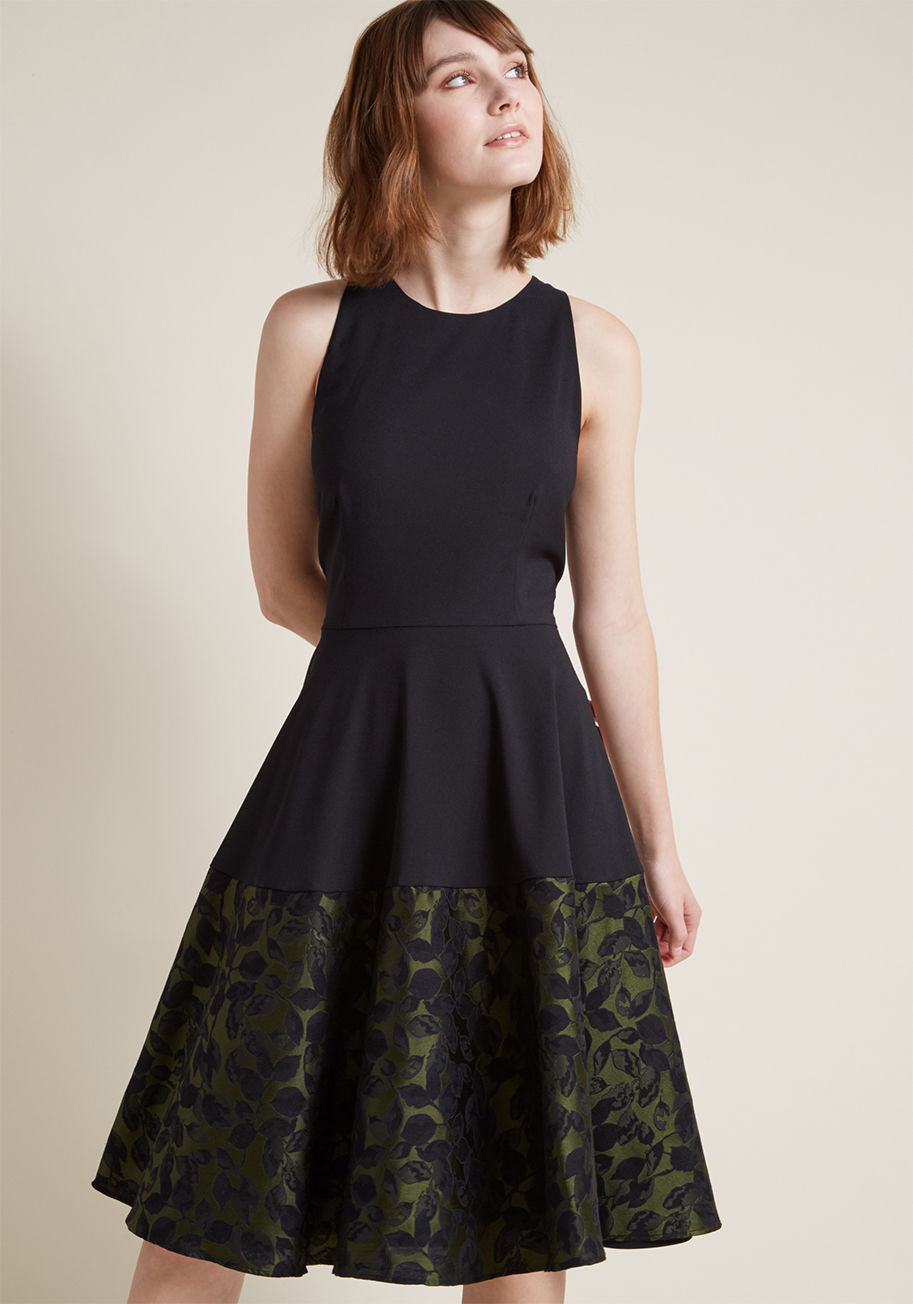 ModCloth - Surprise Arrival Fit and Flare Dress