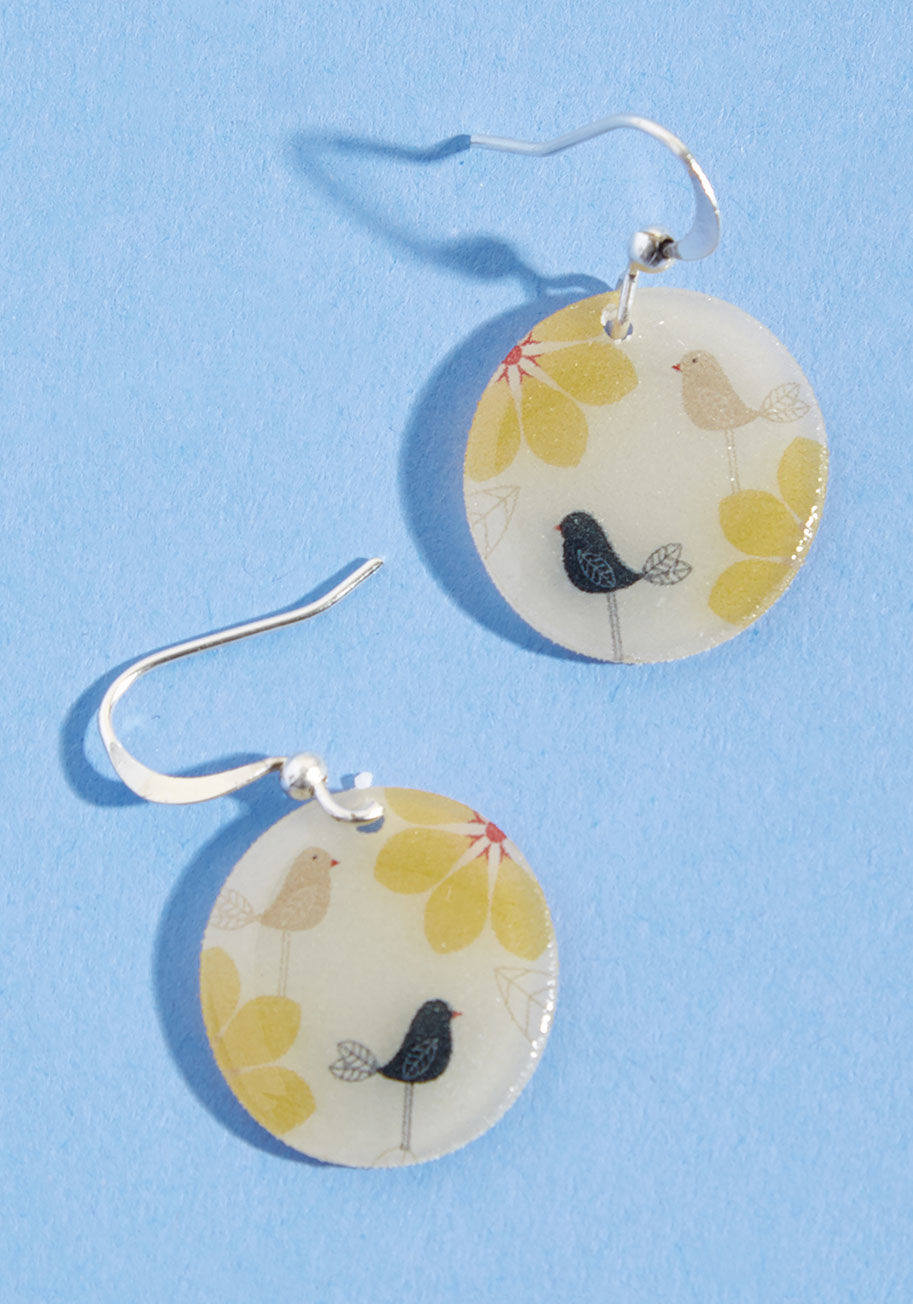 ModCloth - Sweep Me Off My Tweet Earrings