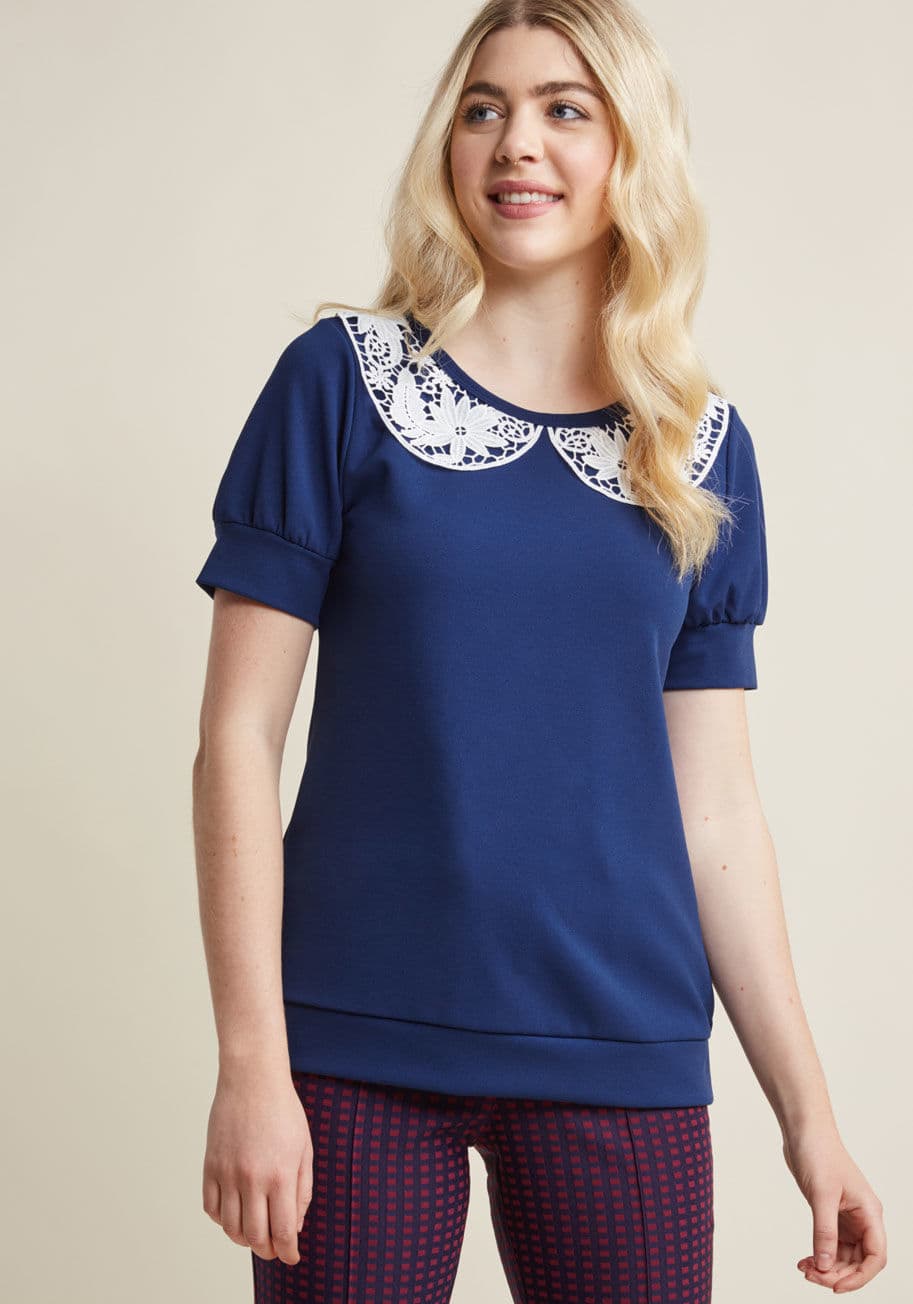 ModCloth - Sweet and Greet Short Sleeve Top