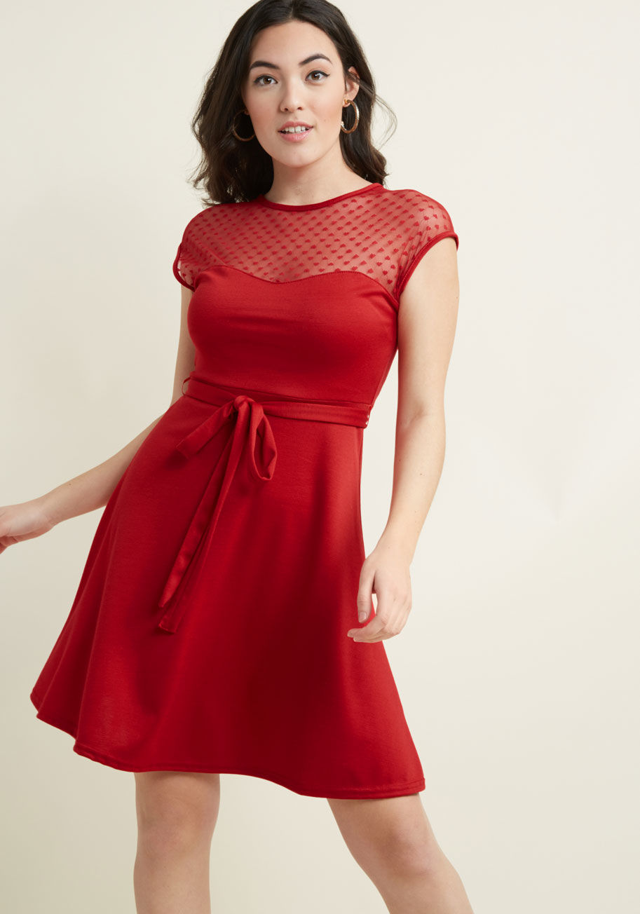 ModCloth - The Answer is Sheer Knit Dress