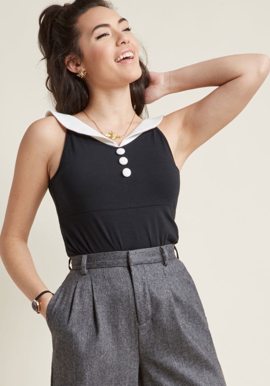 ModCloth - Throwback Basking Knit Top