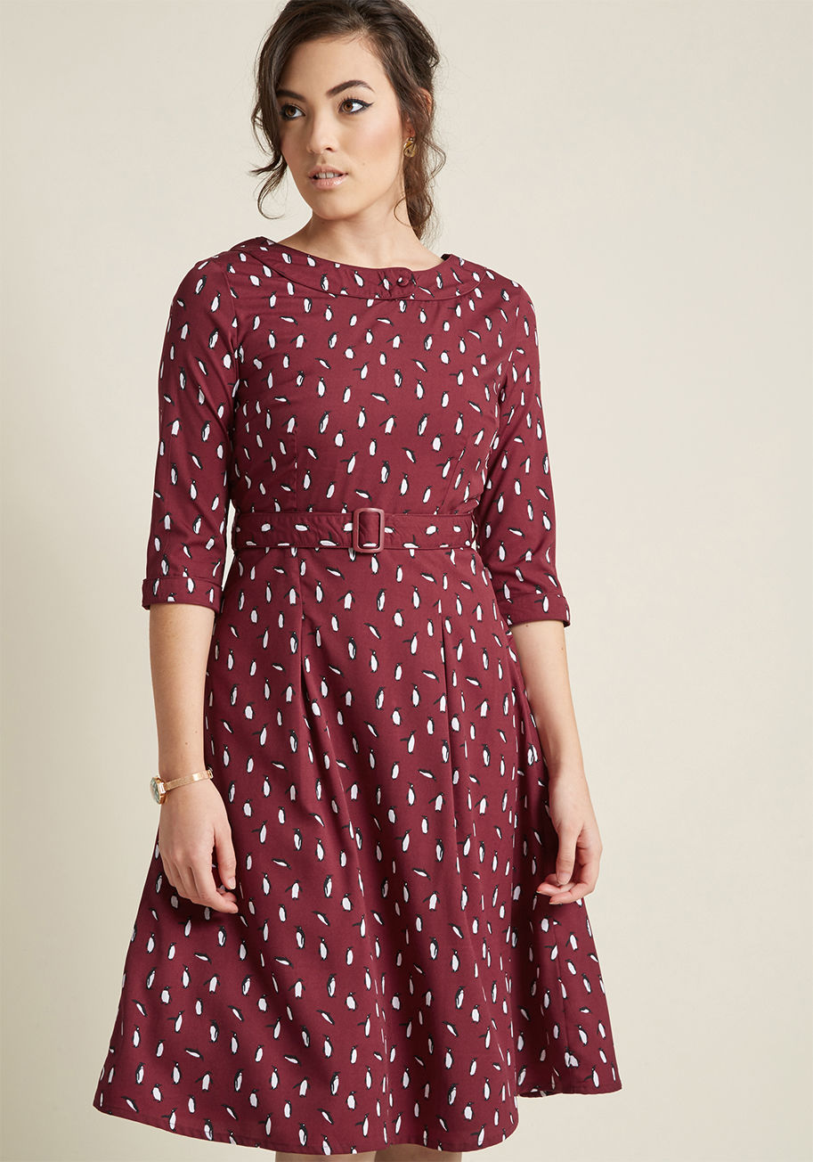 ModCloth - Up Close and Personality 3/4 Sleeve Dress