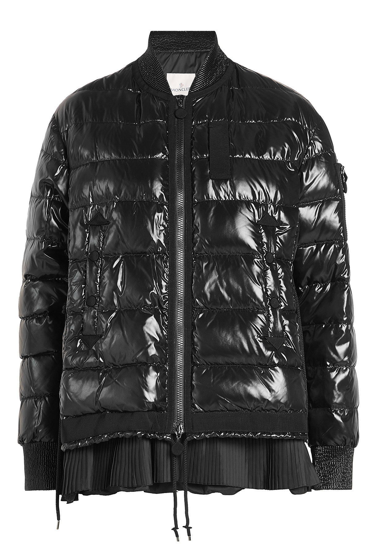 Moncler - Down Jacket with Pleated Hem