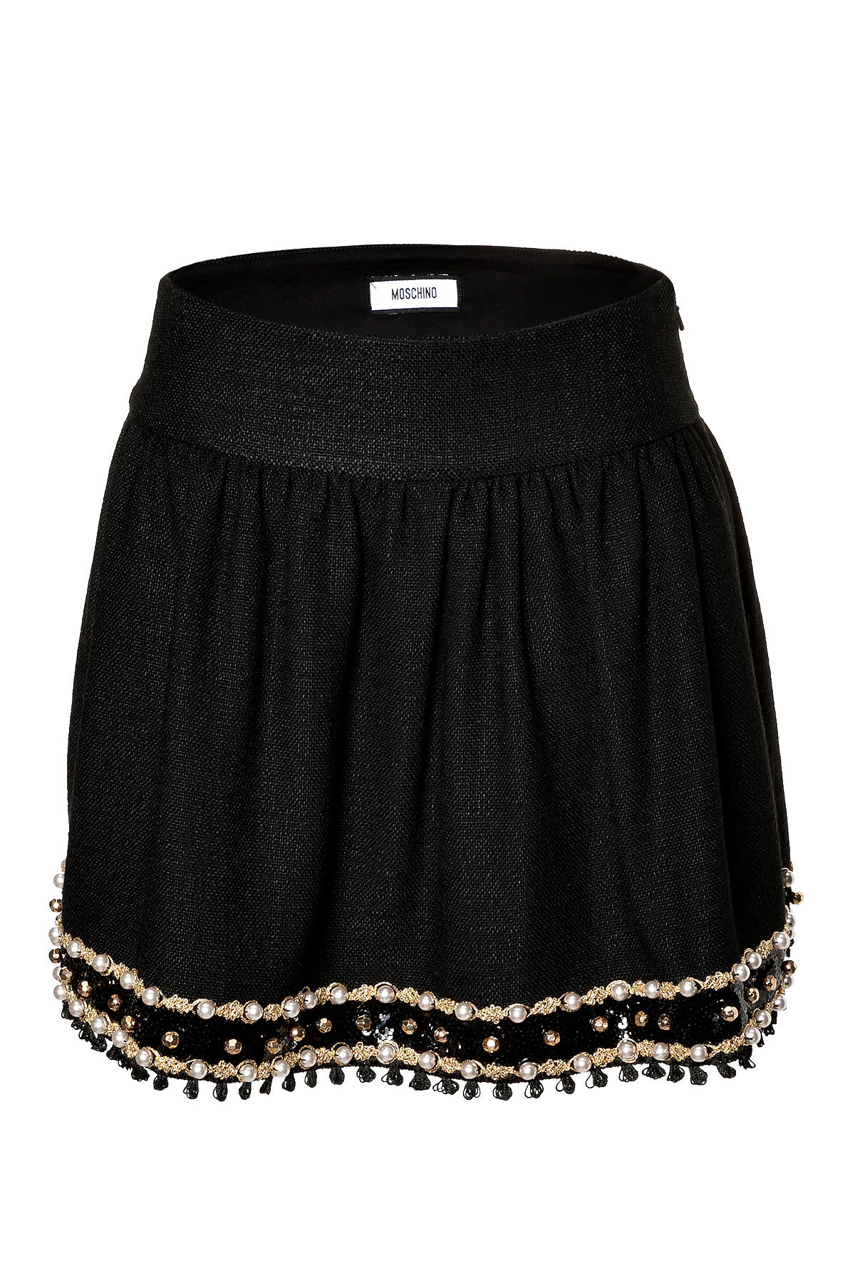 Embellished Hem Skirt by Moschino