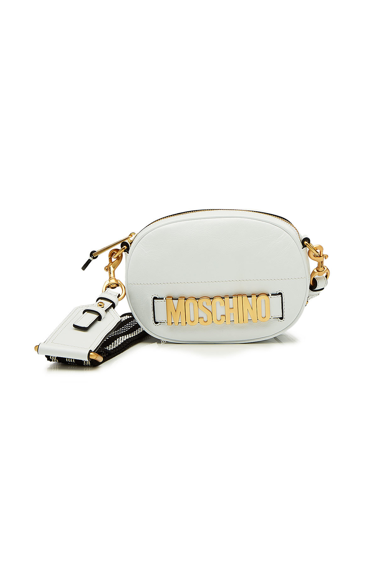 Moschino - Logo Leather Shoulder Bag