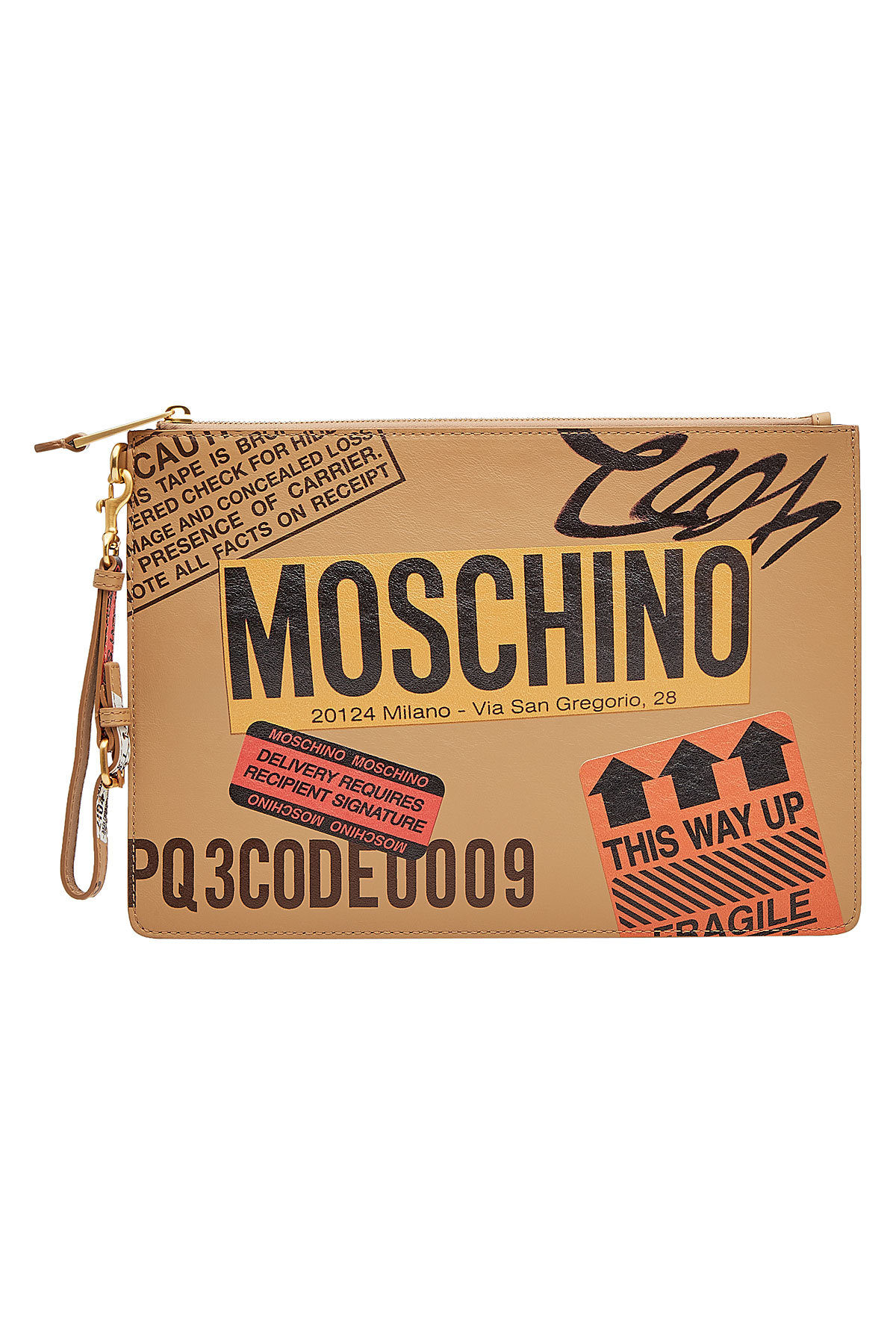 Moschino - Printed Leather Clutch