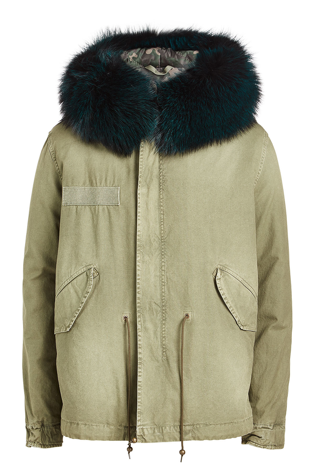 Cotton Parka Jacket with Raccoon Fur by Mr & Mrs Italy