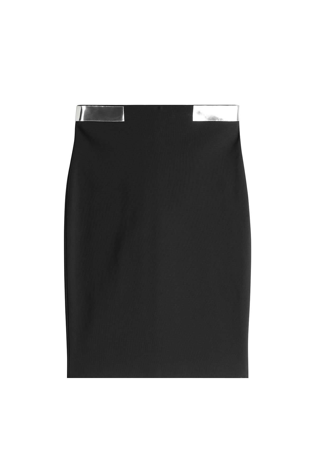 Mugler - Pencil Skirt with Metallic Detail