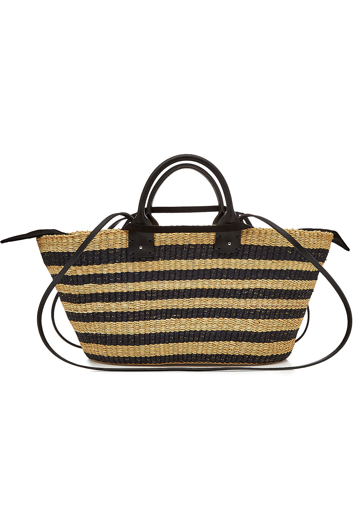 Muuñ - Paul Straw Tote with Leather