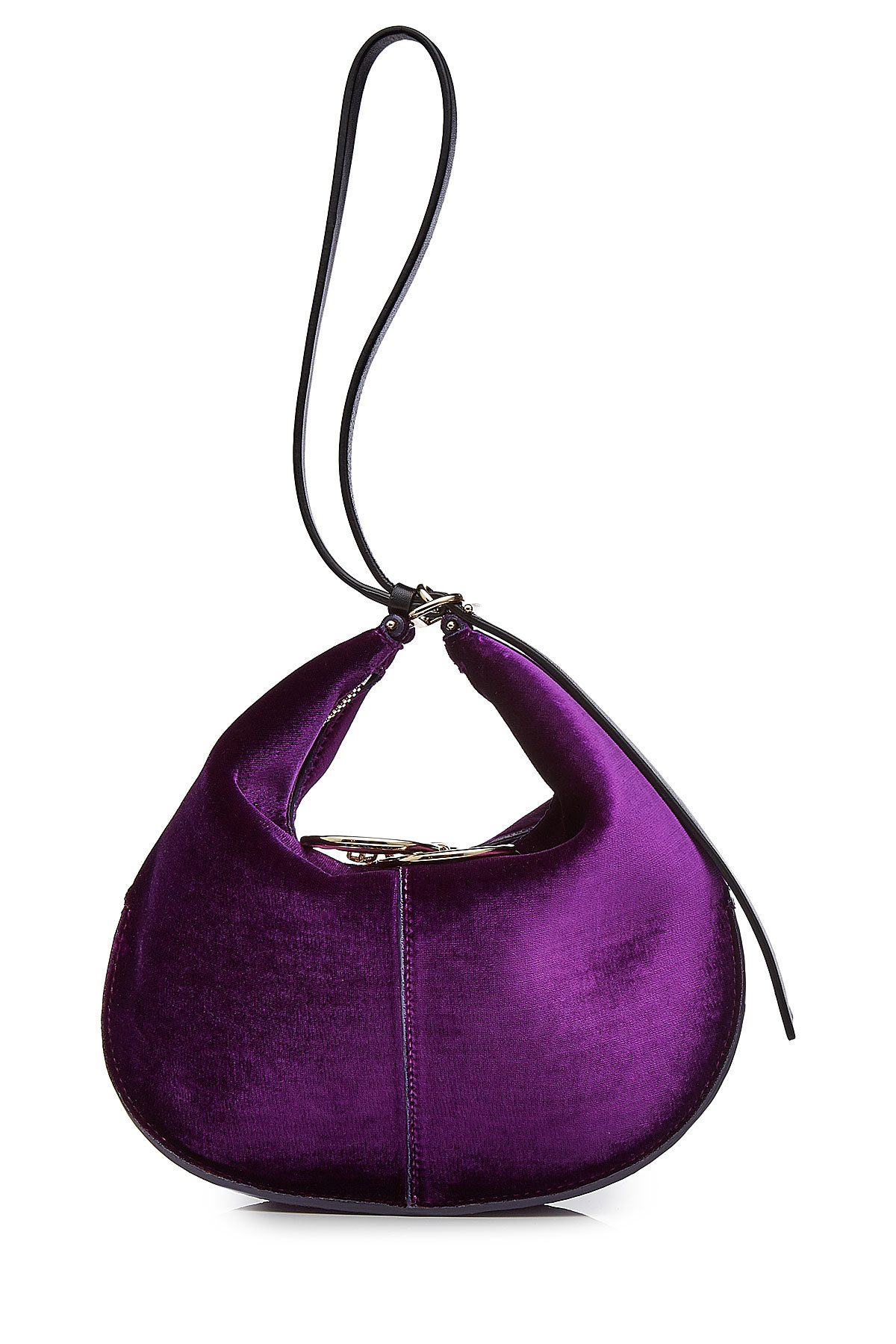 Velvet Hobo Bag with Leather by Nina Ricci