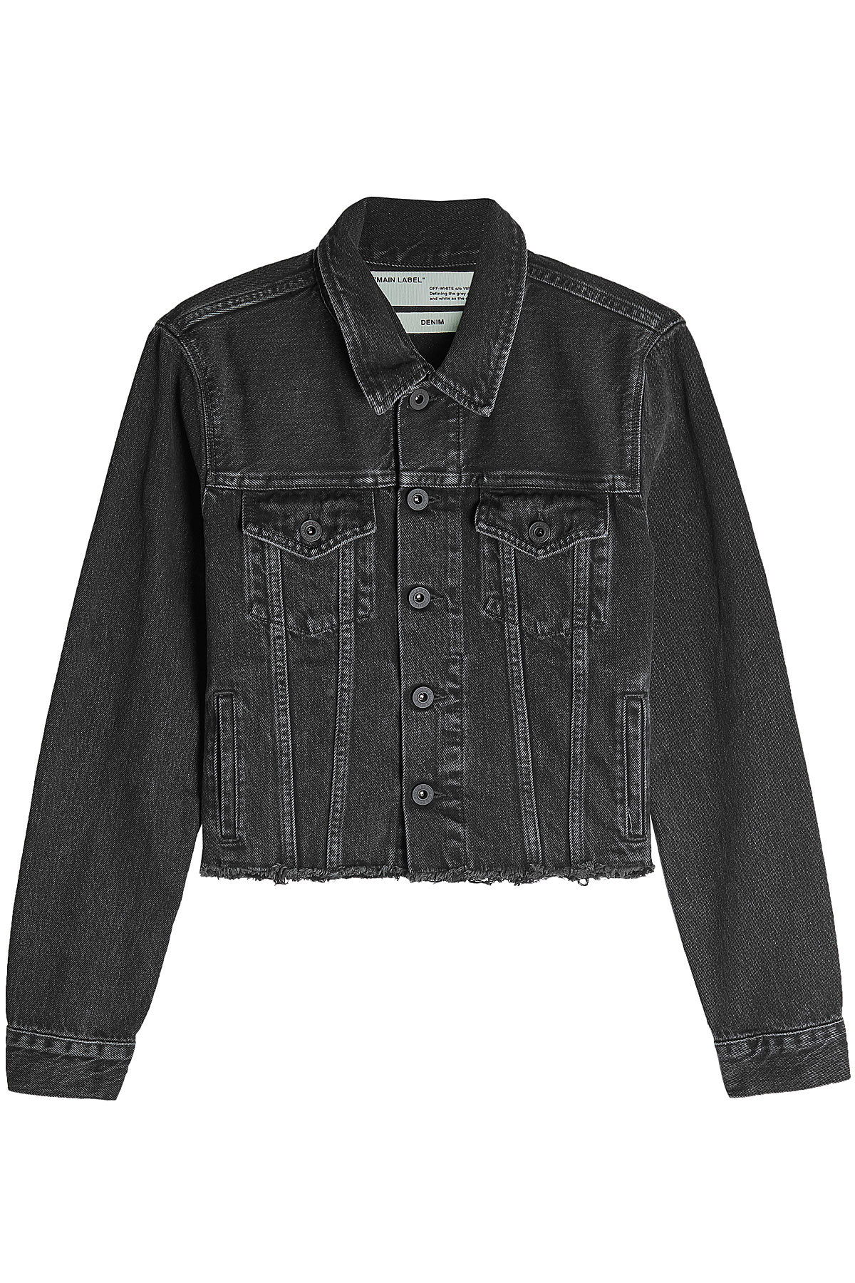 Off-White - Fern Embroidered and Embellished Denim Jacket