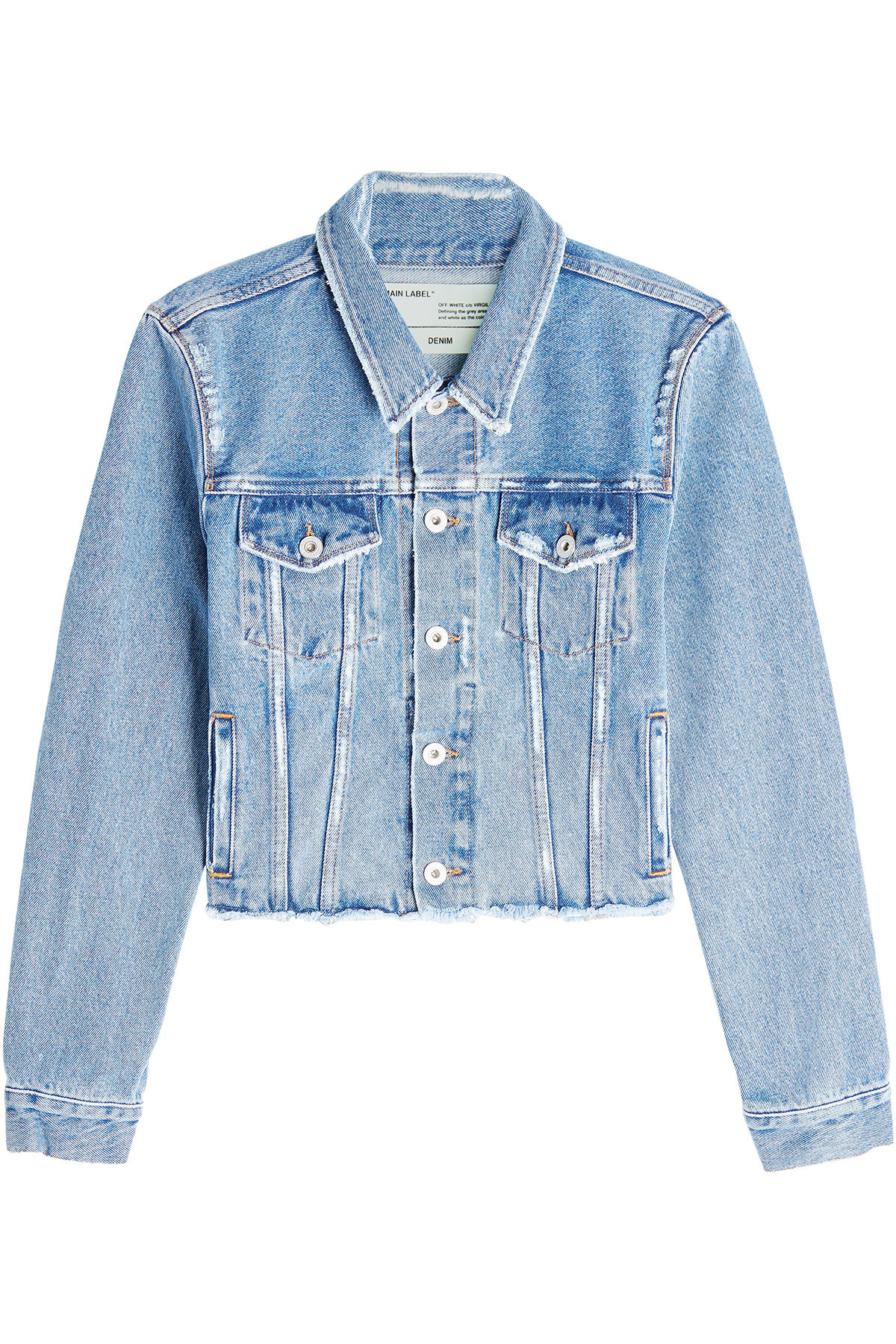 Off-White - Flower Shop Denim Jacket with Print