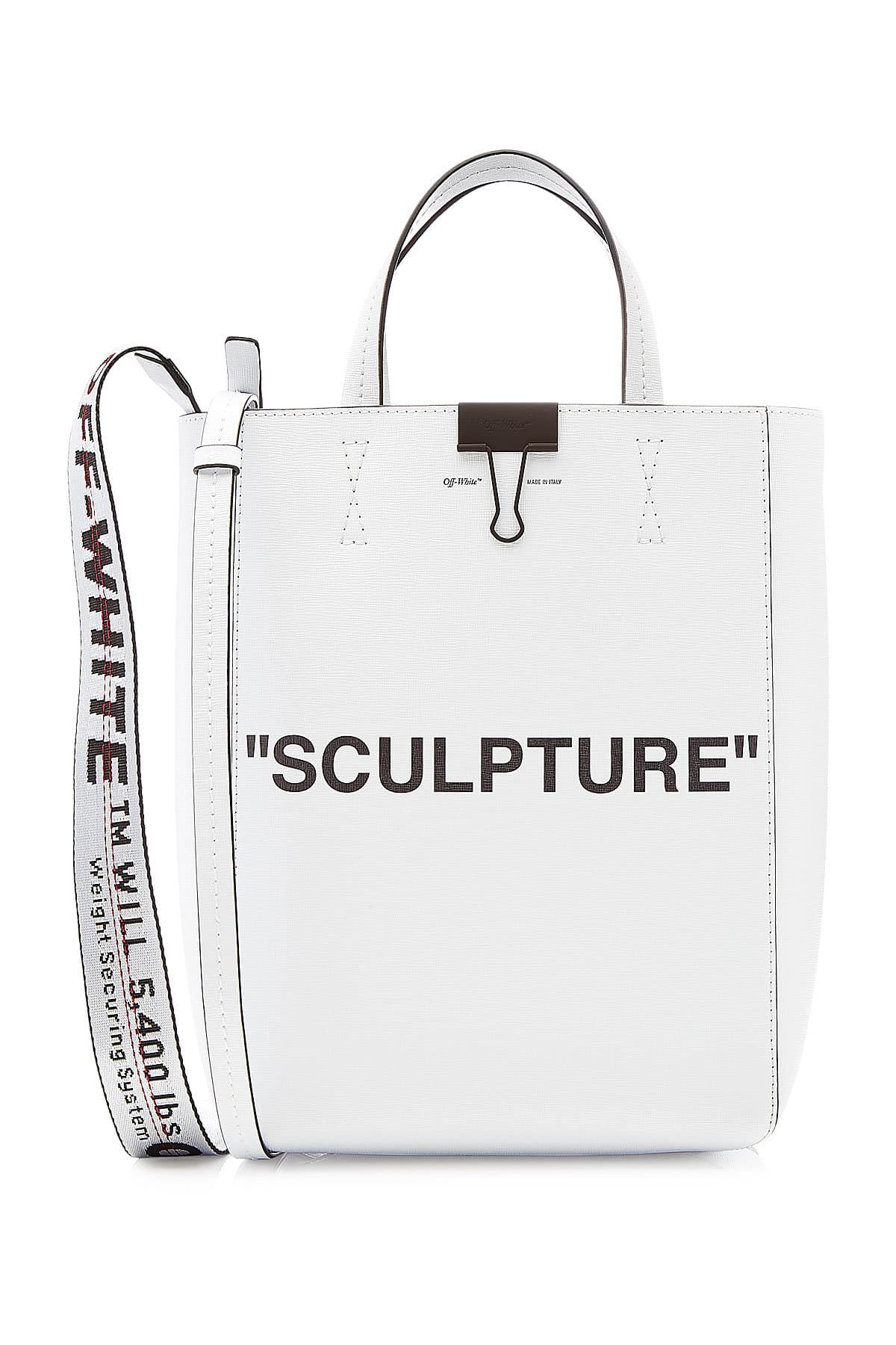 Medium Sculpture Leather Tote by Off-White