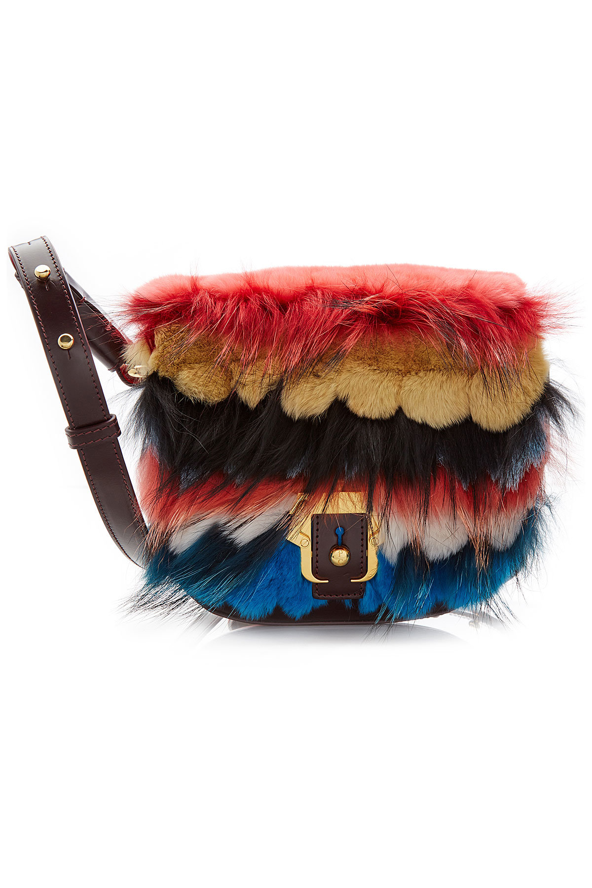 Paula Cademartori - Leather Shoulder Bag with Fur