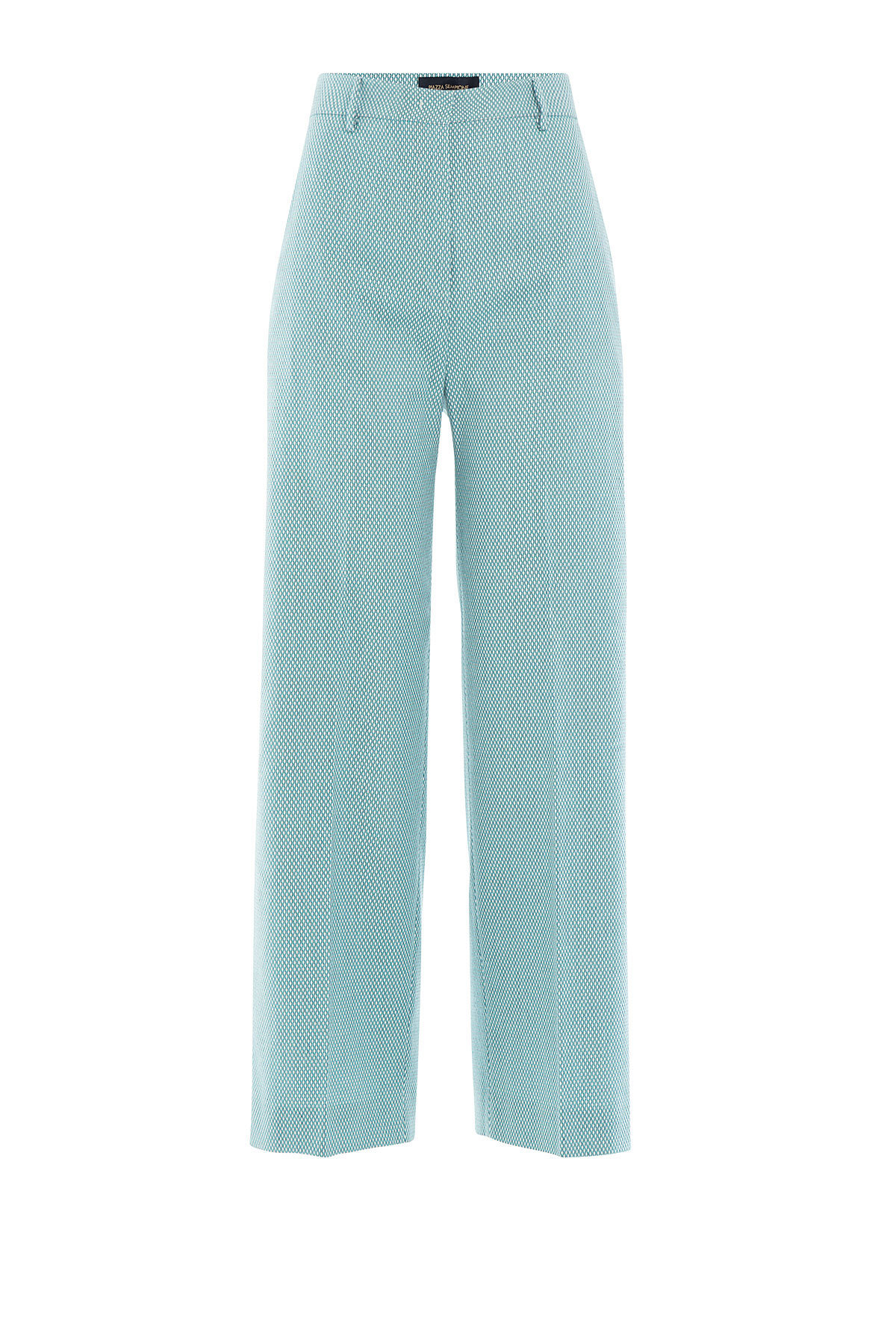 Woven Cotton Cropped Wide Leg Pants by Piazza Sempione