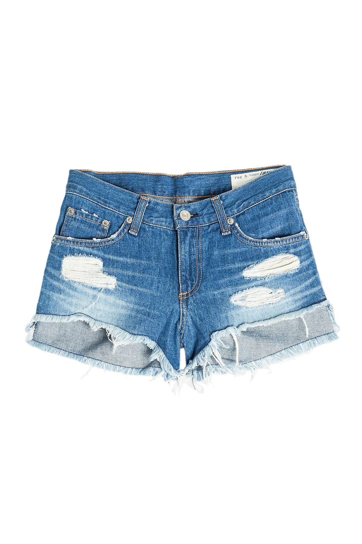 Rag & Bone - Distressed Jean Shorts