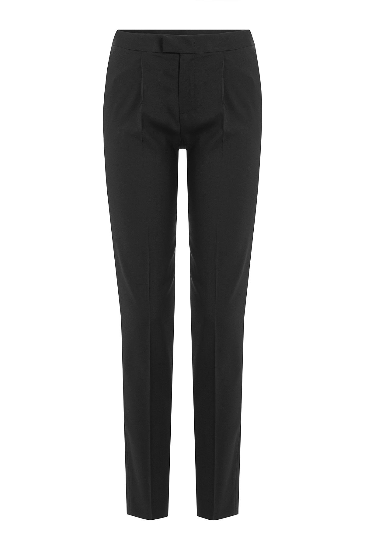 Pleated Front Wool Trousers by Red Valentino