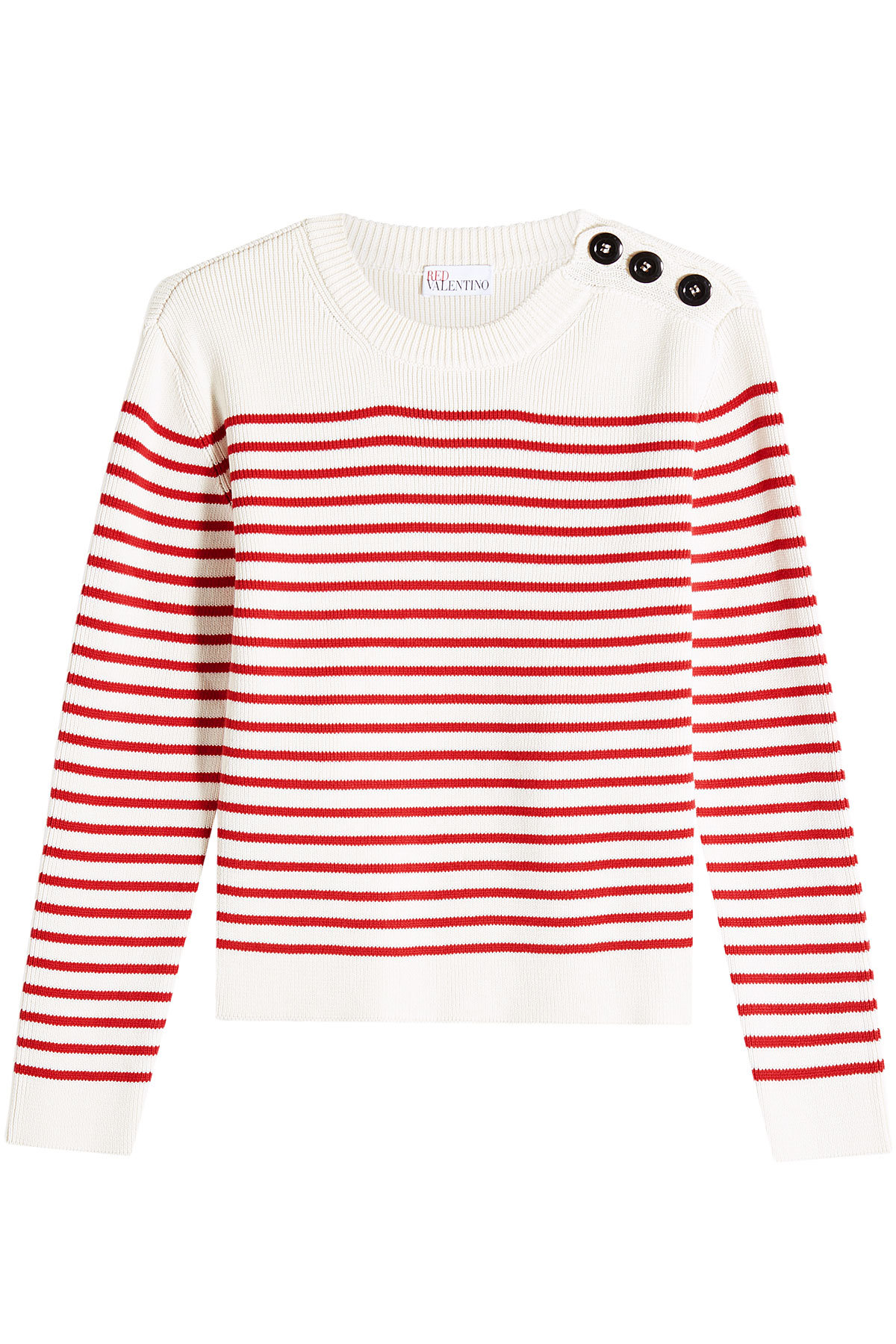 Red Valentino - Sailor Stripe Cotton Pullover