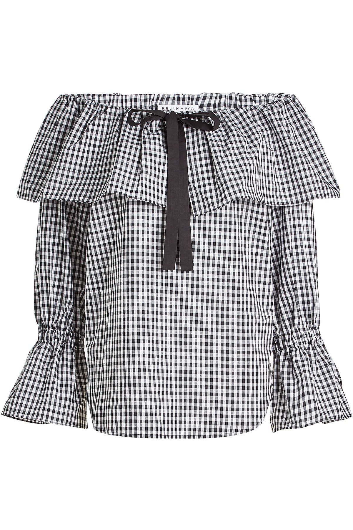 Rejina Pyo - Clara Gingham Cotton Blouse