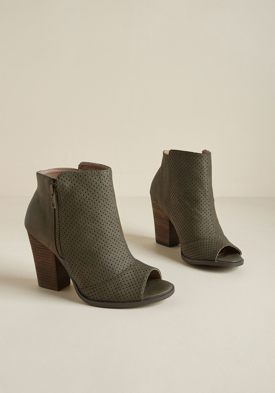 Boom, Bold Block Heel Bootie by Restricted